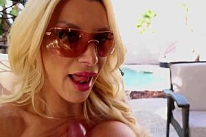 Beautiful Blonde Brittany Andrews Loves Poking Wet Muff with Toys
