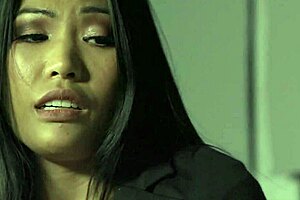 asian stunner polly pons gets so horny in office that eddy fucks her tight butthole with big black cock in doggystyle and ass to mouth