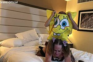 spongebob fucks a hot milf trans woman
