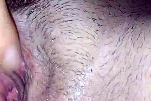 Cameltoe gets attention during a relaxing massage session for the wife.