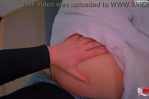 Stepbrother sneaks into his stepsister's bedroom quietly