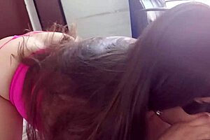 Real homemade action with Latina stepmom fucked and creampied alone at home