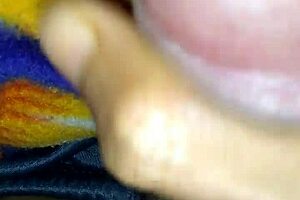 Why Settle For Just Masturbating In Bed When You Can Add A Handjob With That Big Cock?