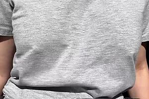 Horny stepmom Artemisia Love bounces big boobs in outdoor nipple session