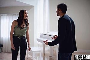 I can't believe that BBC stud railed my stepbro's tiny 18+ milf wife after the arrest, pounding her hairy pussy doggy style.