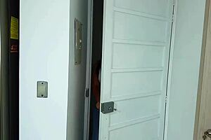 Cheating wife rides young 18+ lover in cowgirl while cuckold husband works - horny milf with big tits and ass craves cum!