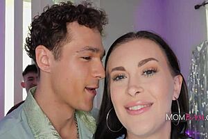 I take my stepmom Lindsay Lee to college parties with Jayden Marcos and Max Fills from mombam.