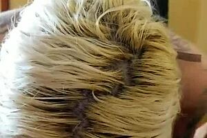 Ashley Lashae enjoys sucking on that big black dick in an interracial encounter.