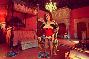 granny carmen claus teases with deepthroat sucking on cock while santa's away, leading to sloppy face fucking in christmas cosplay.