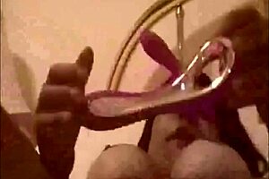 Lesbian Erotic Webcam Show with Brunette Masturbating Solo Using Dildo