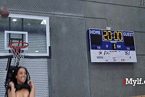 ebony milf rides on basketball court with jayne doh lawson jones imylf