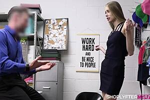 kyaa chimera caught in black friday stealing spree, blonde milf gets hardcore doggystyle pounding.