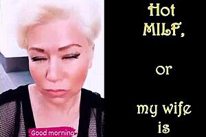 Aimee hot milf works as a beautiful married mature webcam slut. She teases with dildo play and flashing in lingerie.