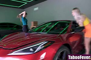 Wife Ignores Hubby Fucking Her Stepsister in Taboo Threesome?