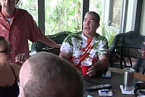 the group gathers for a mid-afternoon orgy with wives licking pretty pussies close up in homemade fun