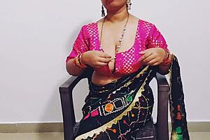 Whoa, this desi indian step mom gets hardly fucked by her step son in wet first-time roleplay with big tits bouncing 😈