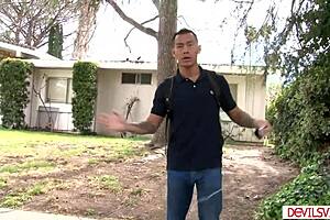 Big tits blonde cougar says she's picking up college bitchboy for sucking and fucking pussy in 69