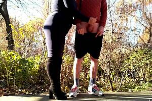 Oh man, this lustful step mom has a special way with her depraved step son...