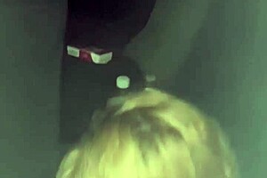 Pretty Hooker Gives Nighttime Blowjob in Car Until Cum Spills Out and She Sucks It Back