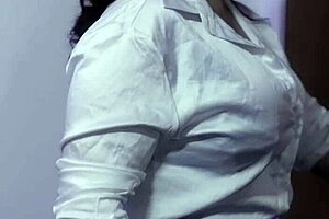 sheseducedme work hard fuck harder, where curvy milf seduces petite babe with strapon and licking.