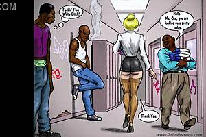 White teacher engages in a private lesson with her student