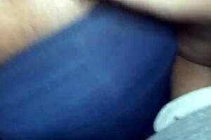 sucking & fingering wifes pussy at the rest stop in homemade ebony granny outdoor video