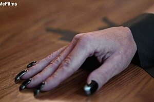 oh god, this wax punishment feels so intense on my fit milf body with wet pussy dripping, she moans in bdsm solo