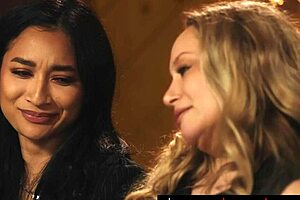 Blonde Milf Licks Shaved Pussy In Lesbian Audit