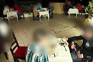 public even in the restaurant fucking in front of the guests.. ohh i cant believe it