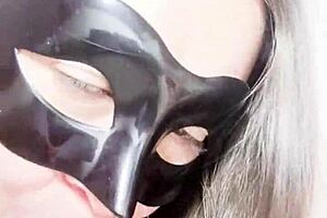 Mature Latina slut wife masturbates pussy and ass in dress for stepson