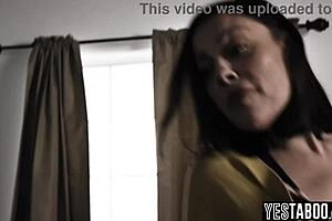 Lonely mature milf stepmom seduces fucks big dick stepson