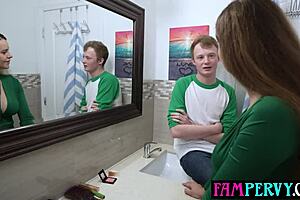 Horny stepbro manipulates and fucks big tits latina milf stepsis