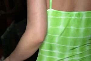 This blonde wife starts with blowjob on big black cock, then rides it hard while cuck husband watches the interracial fuck on st patty's day