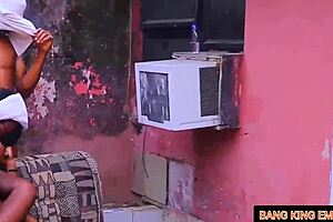 gentle vi stretched tight ebony amateur pussy and asshole in pov for sex addicted neighbours outdoors