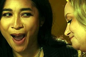 Blonde Milf Licks Shaved Pussy In Lesbian Audit