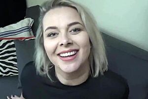 This Iranian housewife with big tits moans sweetly during homemade pussy fucking.