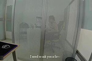 Wow, boss, you get me so horny that I end up fucking you and becoming your creampie slut with my big natural tits!