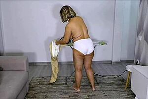 mature milf skips morning activities for homemade anal sex with big ass