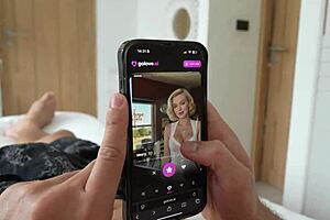 Girlfriend catches guy jerking huge cock then gives pov blowjob doggy and missionary