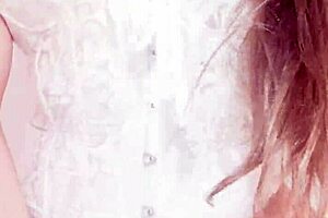 Mature Latina slut wife masturbates pussy and ass in dress for stepson