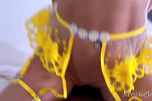 Face fucked and filled up by that big black cock! She's a blonde milf squirting in interracial homemade action.