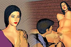 widow stepmother felt her pussy getting wet during intense taboo encounter with young relative