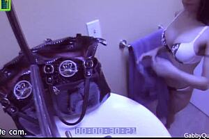 do you think gabby quinteros swallows sperm after wild fuck with big cock licking her wet pussy?