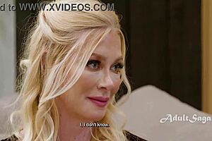 Innocent busty stepmom seduces stepdaughter's friend for wild lesbian threesome! Big tits and pussy licking explode!