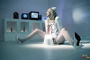 I love watching this blonde hottie enjoy a crazy chick fucking with two guys in the hospital.