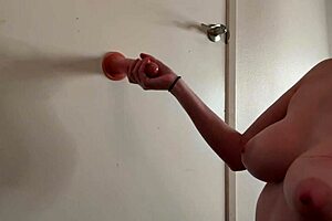 Italian milf Artemisia Love with big tits enjoys a solo dildo handjob session in her room