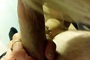 whore milf starts sucking her friend's big cock in a slutty encounter