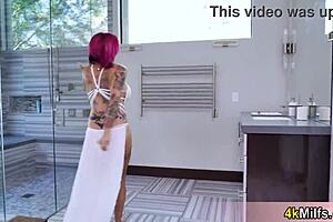 i'm a squirter milf top model anna bell peaks gettin fingered and fucked roughly with pierced nipples