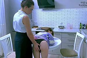 You kissed me, took off my black panties, fucked my wet pussy with a toy, and made me squirt with lust!