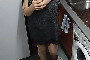 hey, i just hooked up with my girlfriend's mom - she's got natural tits and a tight pussy that feels amazing during our quick homemade fuck